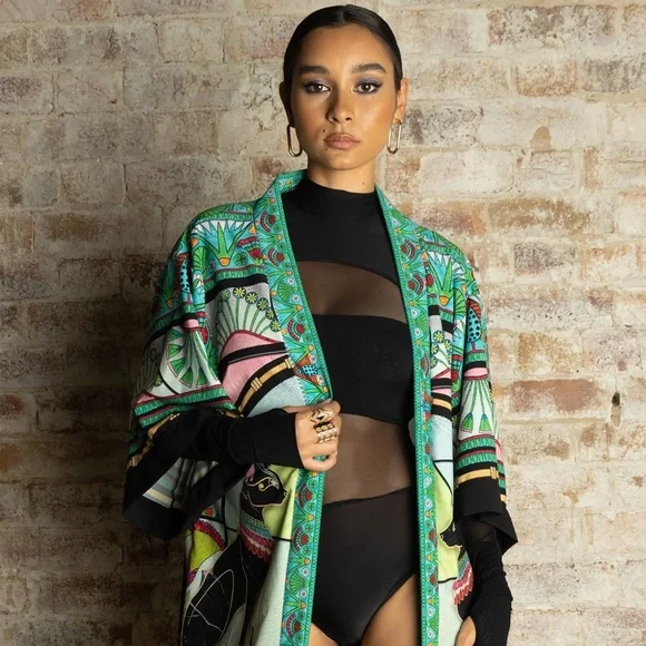 BlackMilk Clothing Glass Kitty Robe Size Small NWOT! - Picture 2 of 7